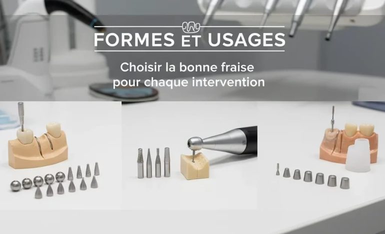 Quels sont les types de fraises dentaires?