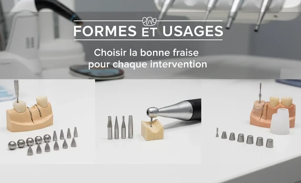Quels sont les types de fraises dentaires?